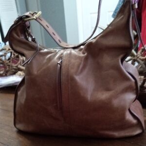 🚨B2G1 HOBO Rich Brown Leather Hobo Bag